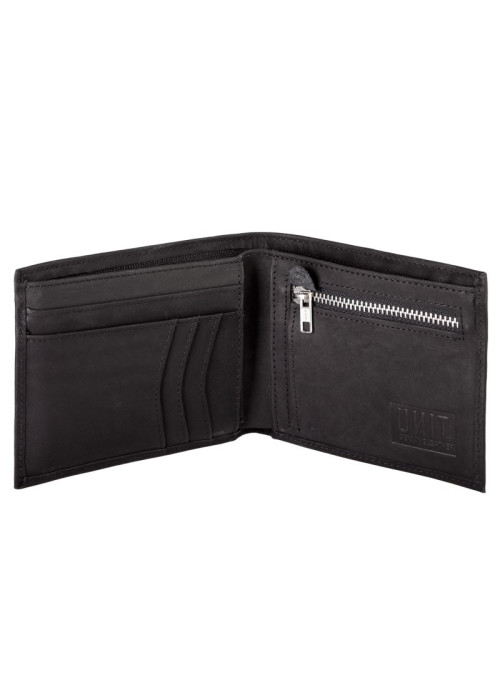 UNIT - CONTURE LEATHER WALLET BLACK ONE SIZE