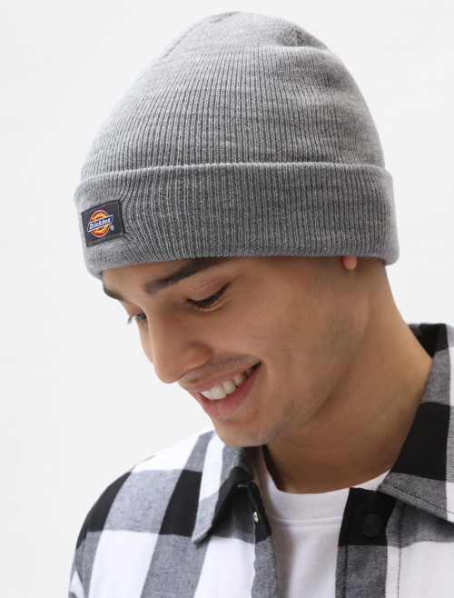 DICKIES - GIBSLAND BEANIE GREY MELANGE  ONE SIZE