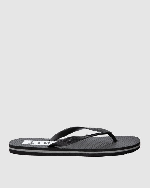 UNIT - BOX FLIP FLOPS BLACK