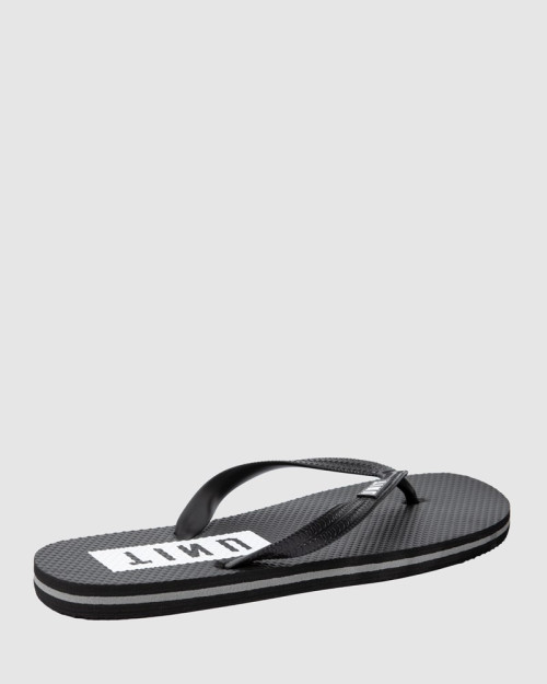 UNIT - BOX FLIP FLOPS BLACK