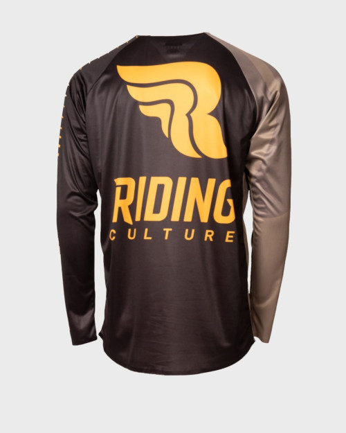 RIDING CULTURE - SENDER LONGSLEEVE 3.1 GREEN/YELLOW VINTAGE M