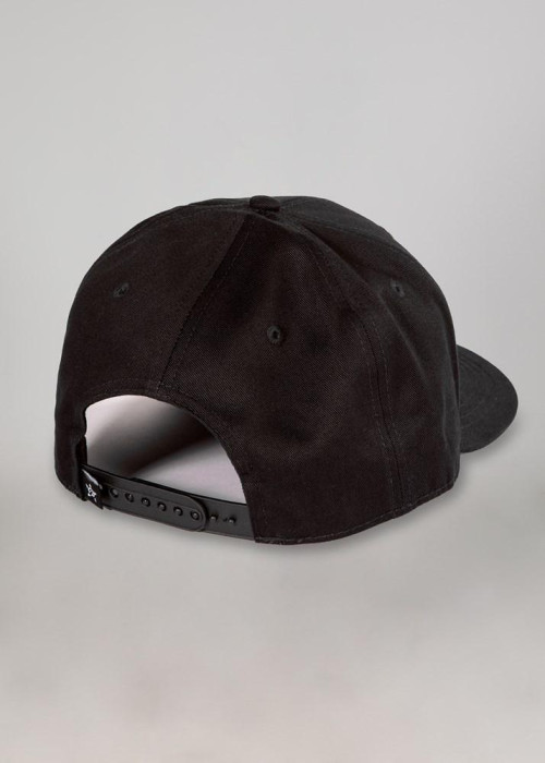 UNIT - MOBSTER FLAT PEAK SNAPBACK BLACK ONE SIZE