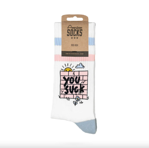 AMERICAN SOCKS - YOU SUCK MID HIGH ONE SIZE