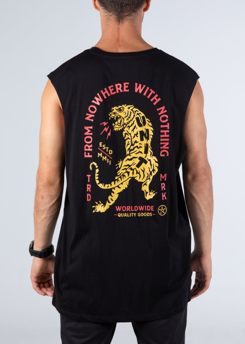 UNIT - ONSLAUGHT MUSCLE TEE BLACK