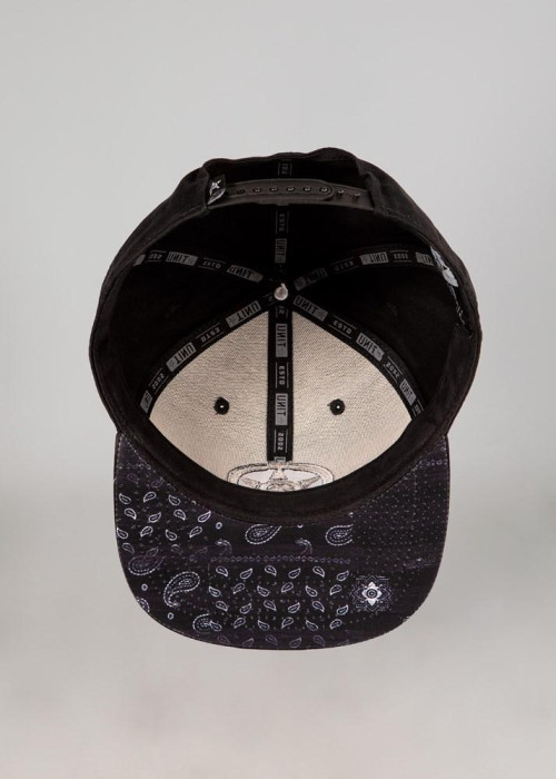 UNIT - MOBSTER FLAT PEAK SNAPBACK BLACK ONE SIZE