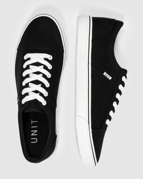 UNIT - ESTATE CANVAS SHOE BLACK/WHITE