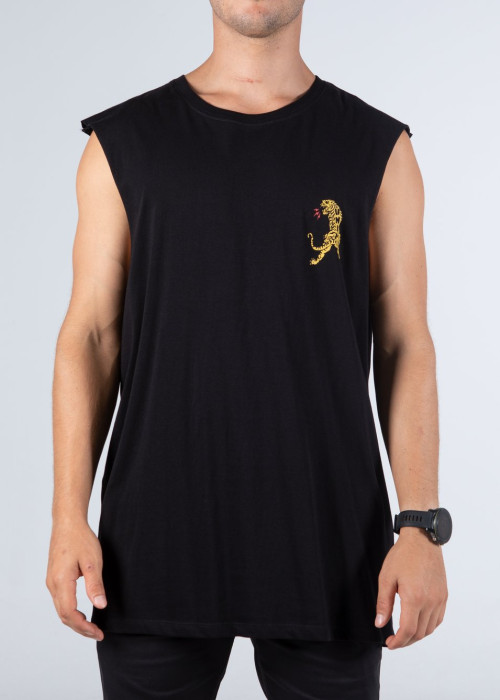 UNIT - ONSLAUGHT MUSCLE TEE BLACK