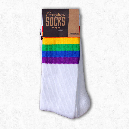 AMERICAN SOCKS - RAINBOW PRIDE MID HIGH ONE SIZE