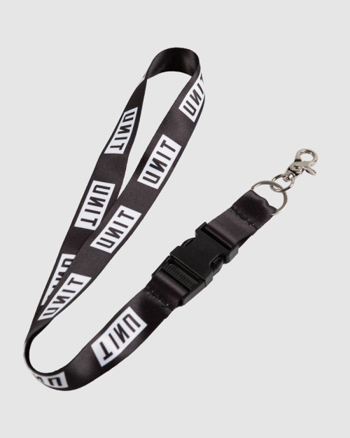 UNIT - BLOCK LANYARD BLACK ONE SIZE