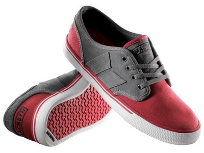 MACBETH - LANGLEY DARK GREY/MUTED RED