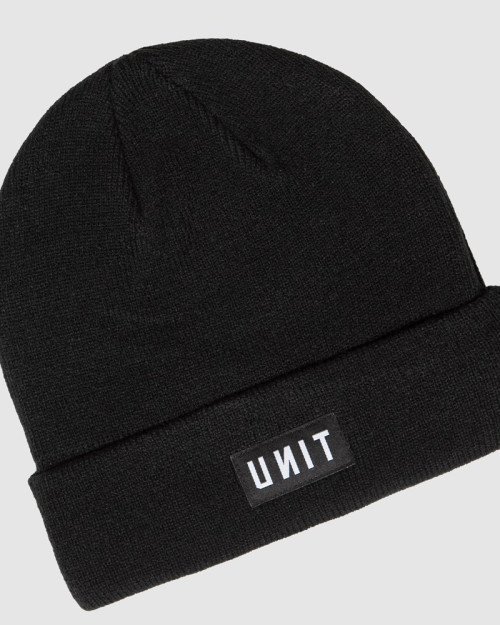 UNIT - STACK BEANIE BLACK ONE SIZE