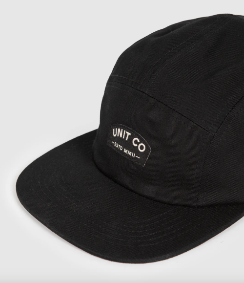 UNIT - MONACO STRAPBACK CAP BLACK ONE SIZE