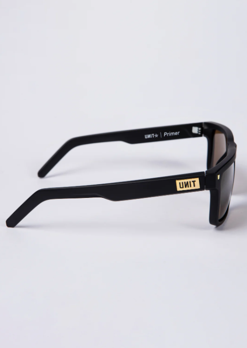 UNIT - PRIMER SUNGLASSES MATTE BLACK GOLD POLARISED ONE SIZE