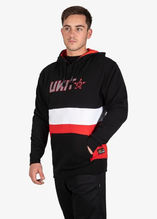 UNIT - EXPRESS HOODIE BLACK RED XL