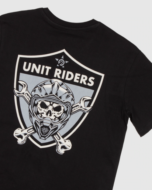 UNIT - RIDERS YOUTH TEE BLACK 12