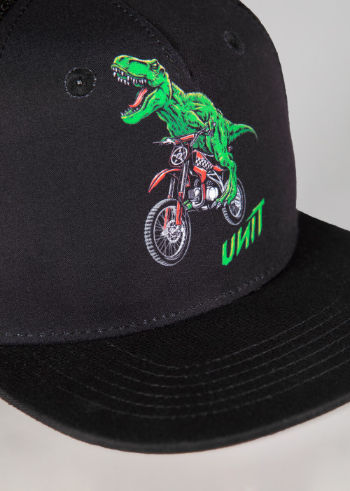 UNIT - T-REX TRUCKER CAP BLACK ONE SIZE