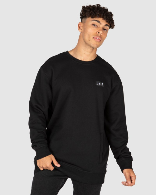 UNIT - STACK CREW NECK BLACK