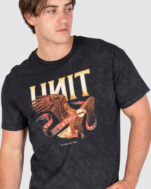 UNIT - FREE FLIGHT TEE BLACK L