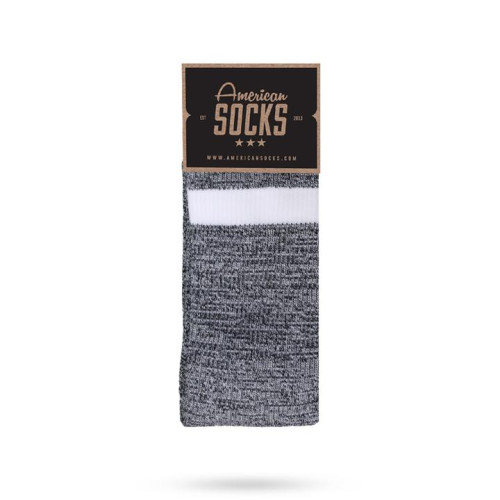 AMERICAN SOCKS - WHITE NOISE MID HIGH ONE SIZE
