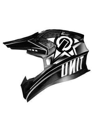 UNIT - X4.5 ALLIANCE MX HELMET BLACK/SILVER